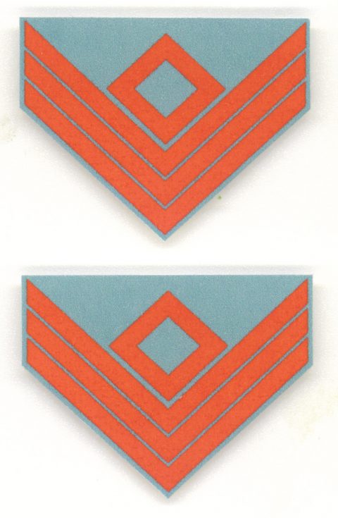 Csa Ranks 1:6 scale CSA Artillery Rank Chevron Set 03: First Sergeant | ONE SIXTH ...