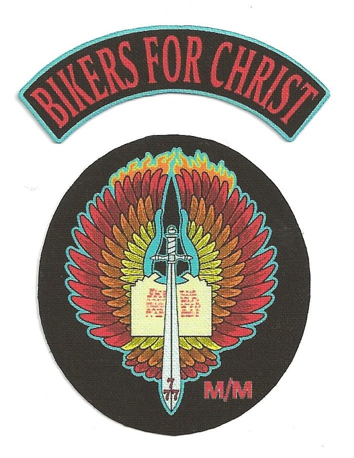 1:6 scale “Bikers For Christ” Jacket/Vest Patch Set | ONE SIXTH SCALE KING!