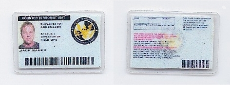 1:6 scale “24” TV Series Jack Bauer ID Card | ONE SIXTH SCALE KING!