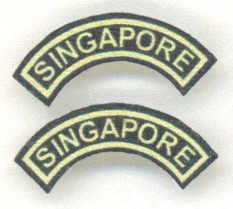 1:6 scale Singapore Armed Forces (SAF) Shoulder Rocker Patch Set | ONE ...